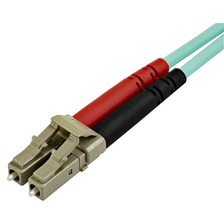 StarTech.com 7m (22ft) LC/UPC to LC/UPC OM3 Multimode Fiber Optic Cable, Full Duplex 50/125 Zipcord, 100G, LSZH Fiber Jumper Cord