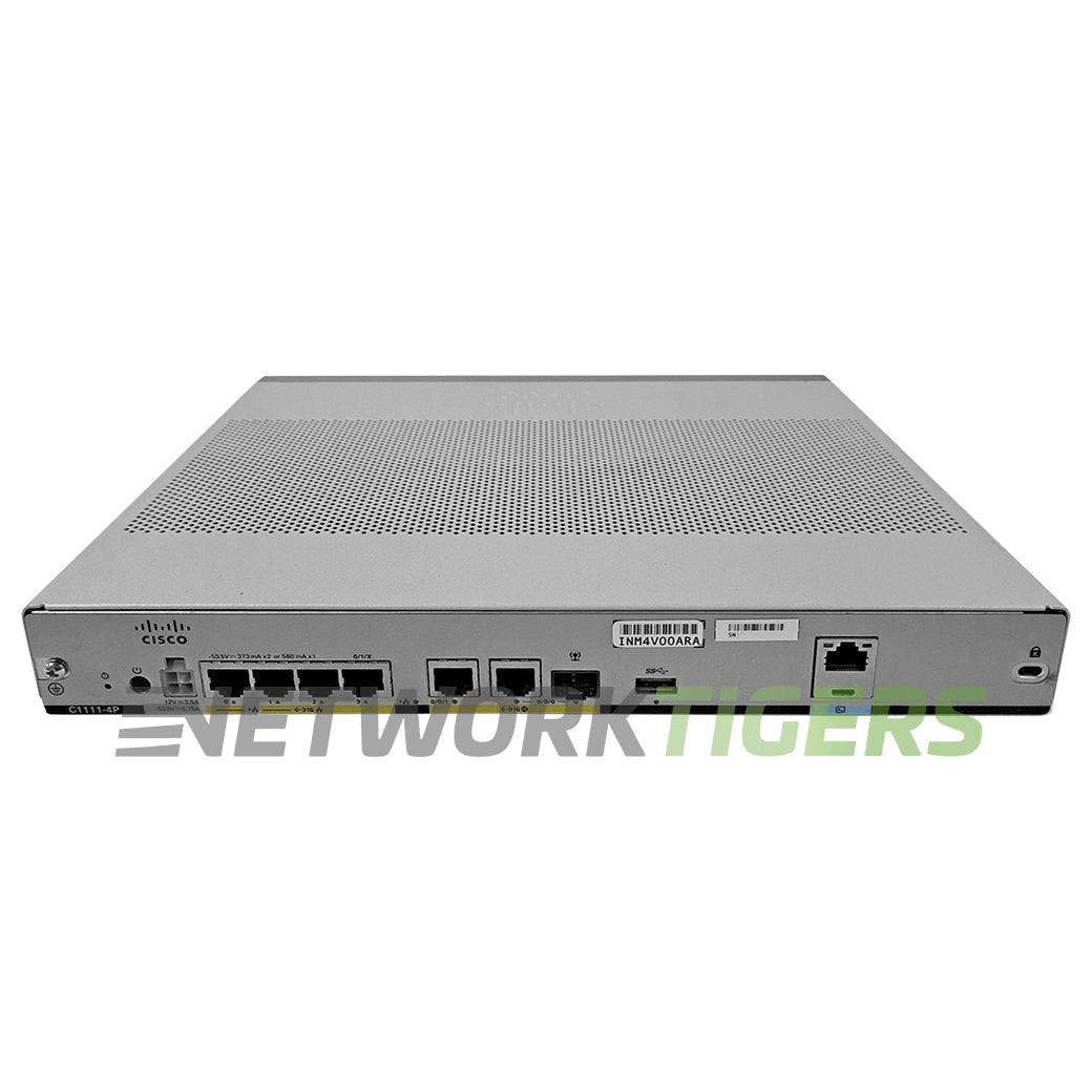 Cisco C1111-4P ISR 1000 Series 8x 1GB RJ45 1x 1GB Combo Router