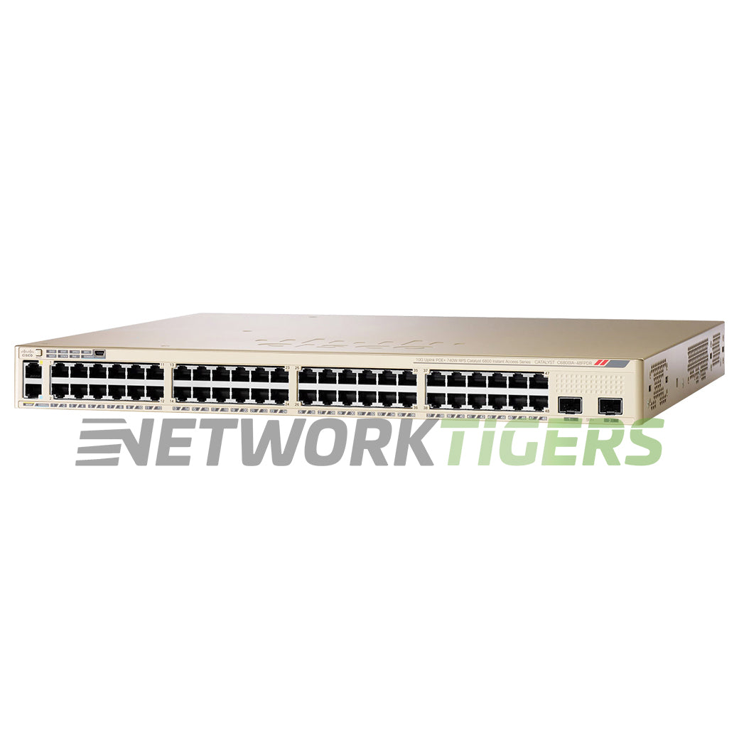 NEW Cisco C6800IA-48FPDR Catalyst 6800ia 48x 1GB PoE+ RJ45 2x 10GB SFP+ Switch