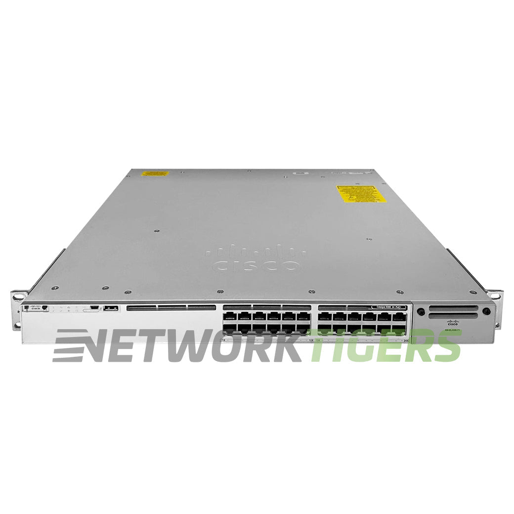 Cisco Meraki C9300-24P-M 24x 1GB PoE+ RJ-45 1x Exp Mod Slot Unclaimed Switch