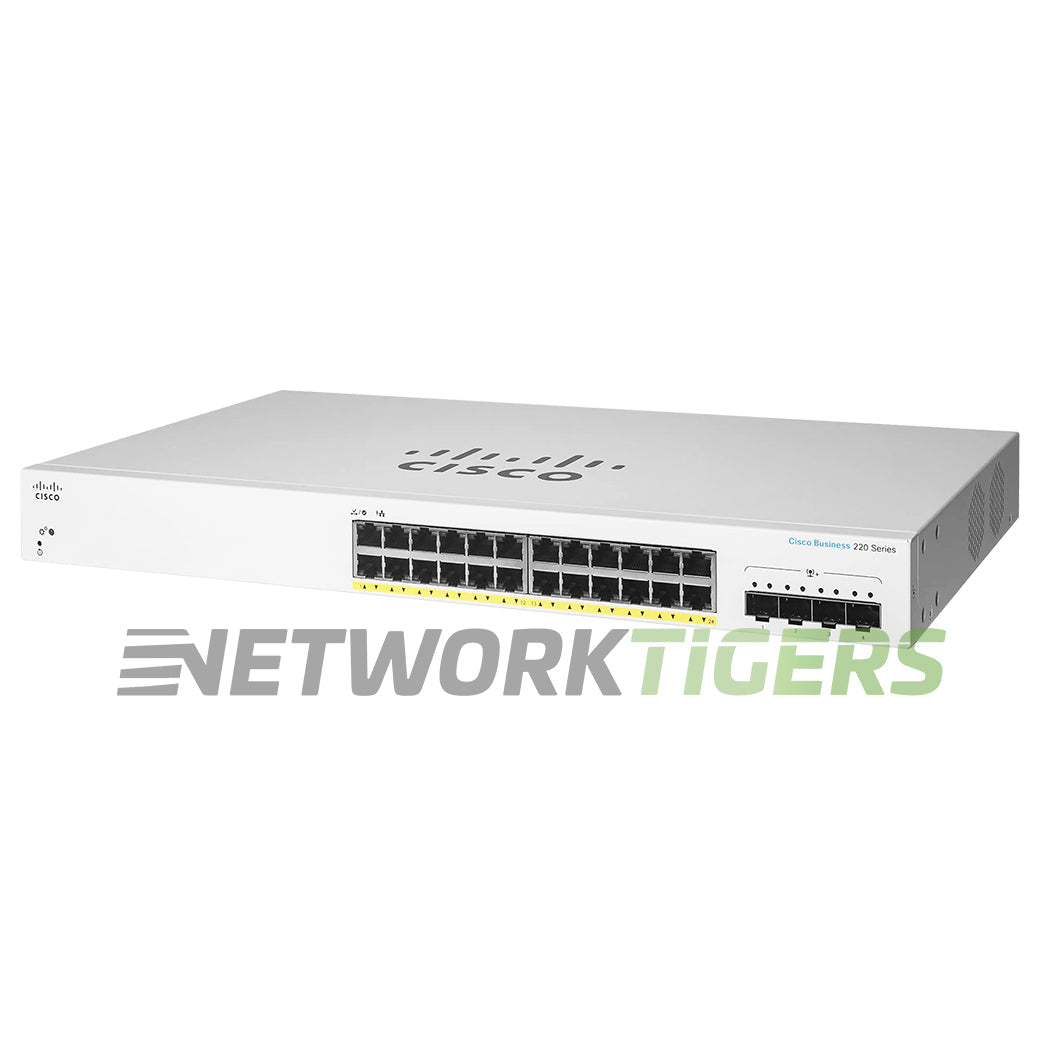 NEW Cisco CBS220-24FP-4X-NA Business 220 Series 24x 1GB PoE+ RJ45 Switch