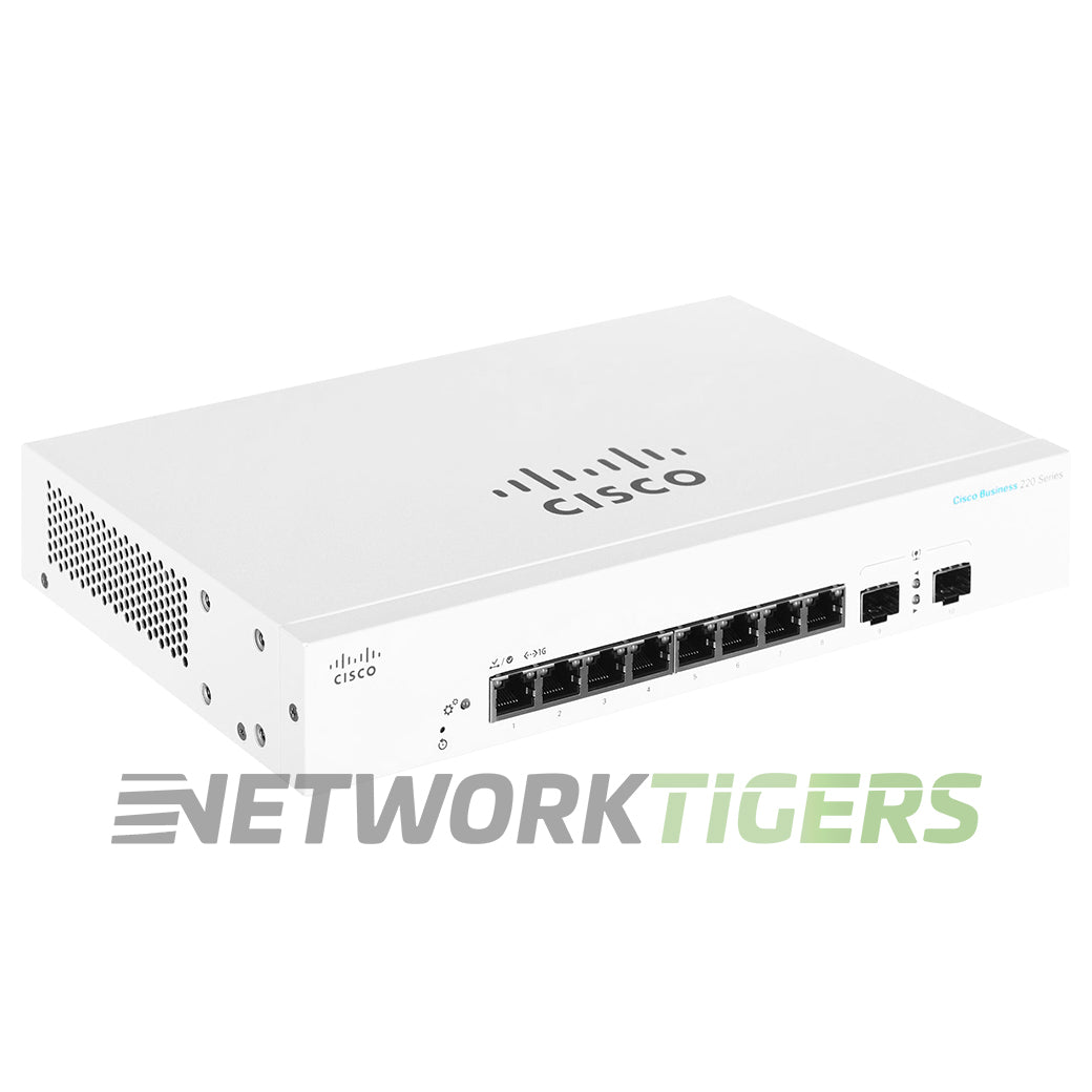 NEW Cisco CBS220-8T-E-2G-NA Business 220 Series 8x 1GB RJ45 2x 1GB SFP Switch