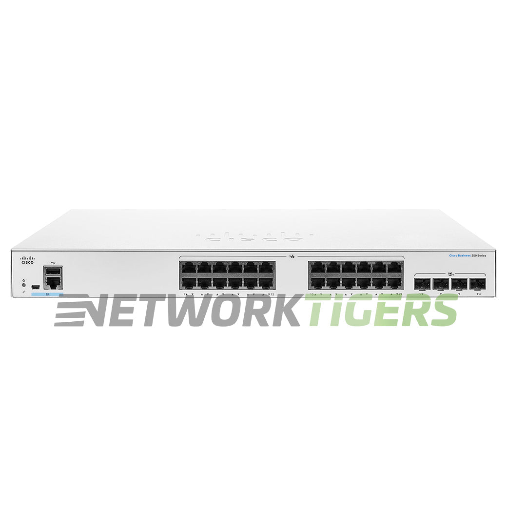 NEW Cisco CBS250-24T-4X-NA Business 250 Smart 24x 1GB RJ-45 4x 10GB SFP+ Switch