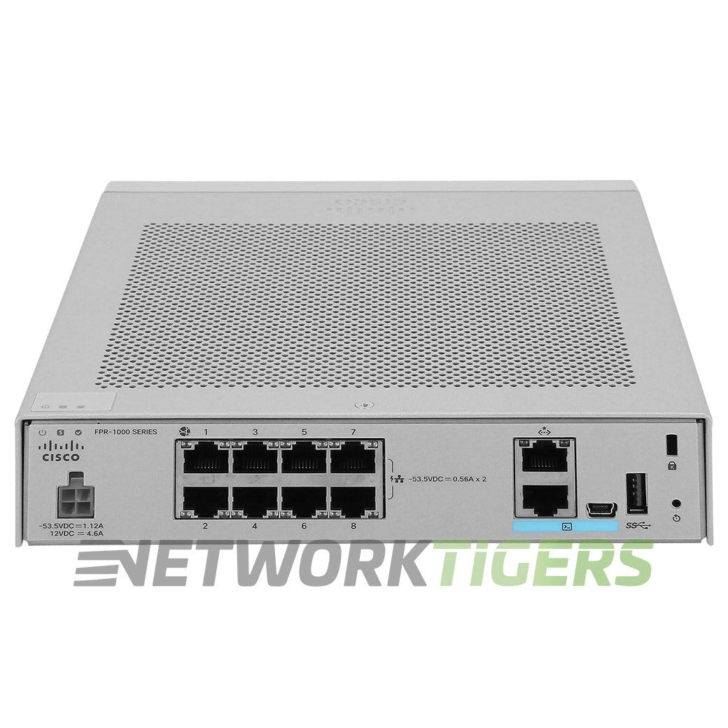 NEW Cisco FPR1010-ASA-K9 FirePower 1000 Series 2Gbps 8x 1GB RJ45 Firewall