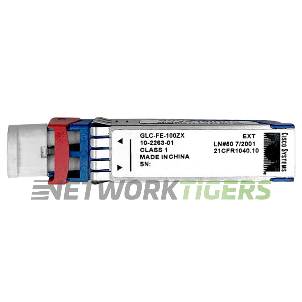 Cisco GLC-FE-100ZX 100Mbps BASE-ZX 1550nm SMF LC SFP Transceiver