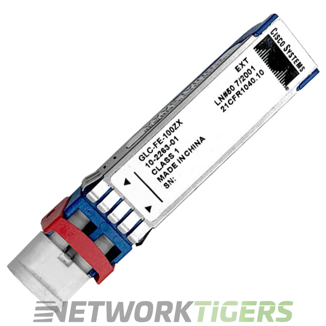 Cisco GLC-FE-100ZX 100Mbps BASE-ZX 1550nm SMF LC SFP Transceiver