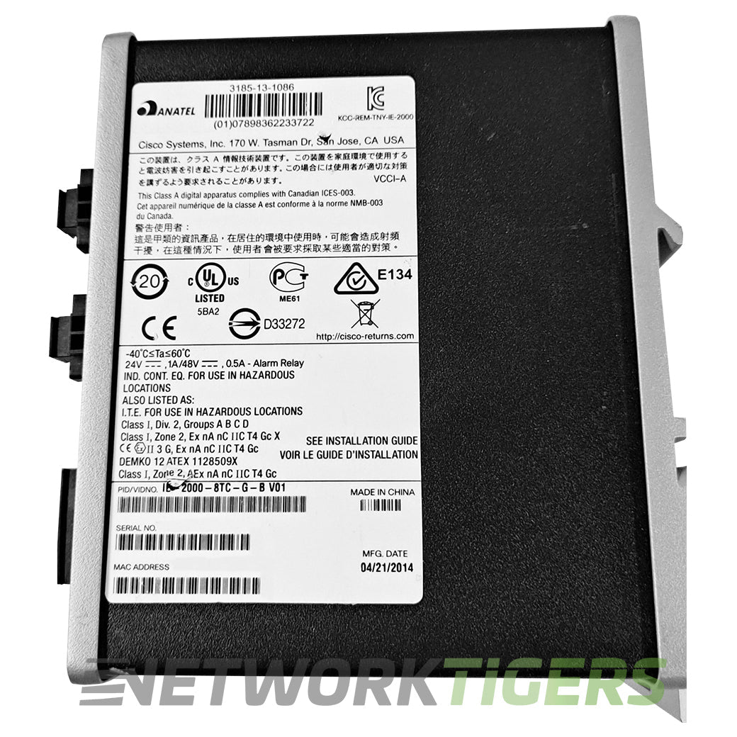 NEW Cisco IE-2000-8TC-G-B IE 2000 Series 8x FE RJ45 2x 1GB Combo Switch