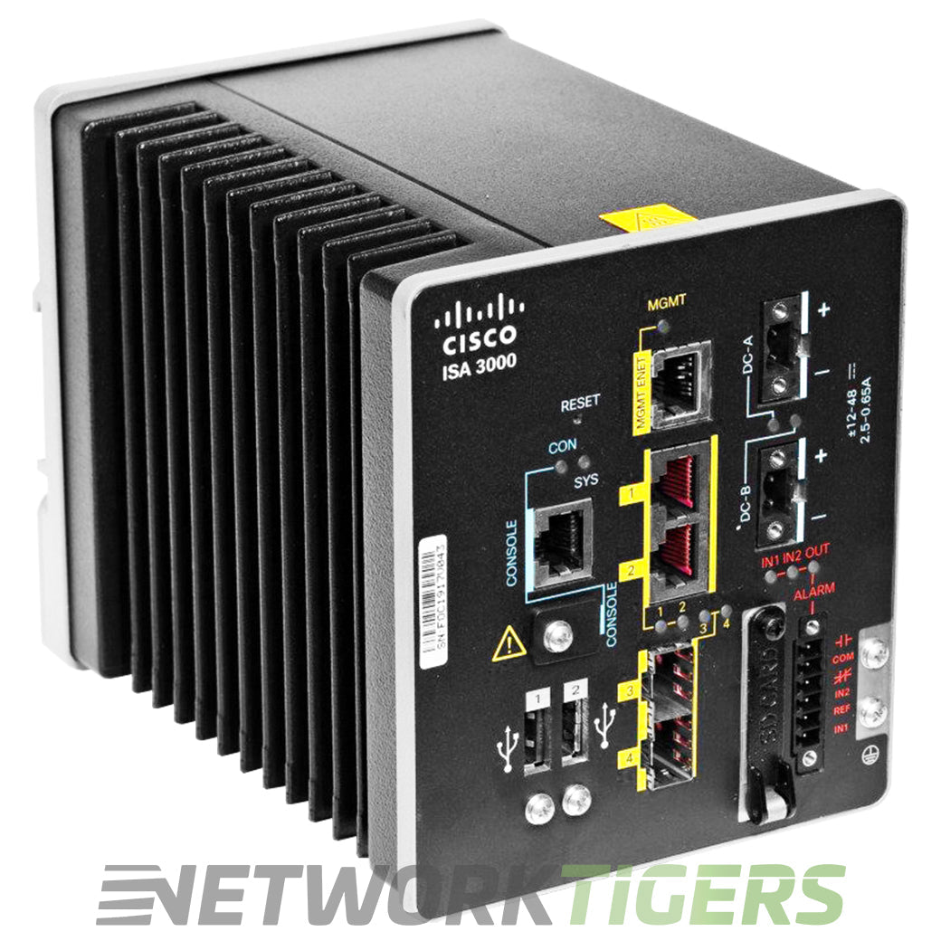 Cisco ISA-3000-2C2F-K9 ISA 3000 2x 1GB RJ45 1GB SFP Fibre Industrial Firewall