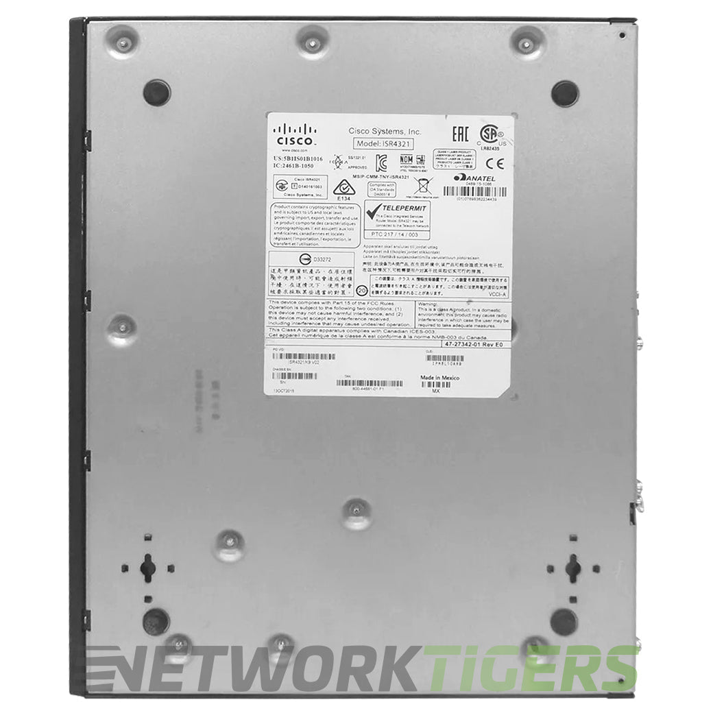 Cisco ISR4321-AXV/K9 ISR 4000 Series Integrated Services 4321 AXV Router