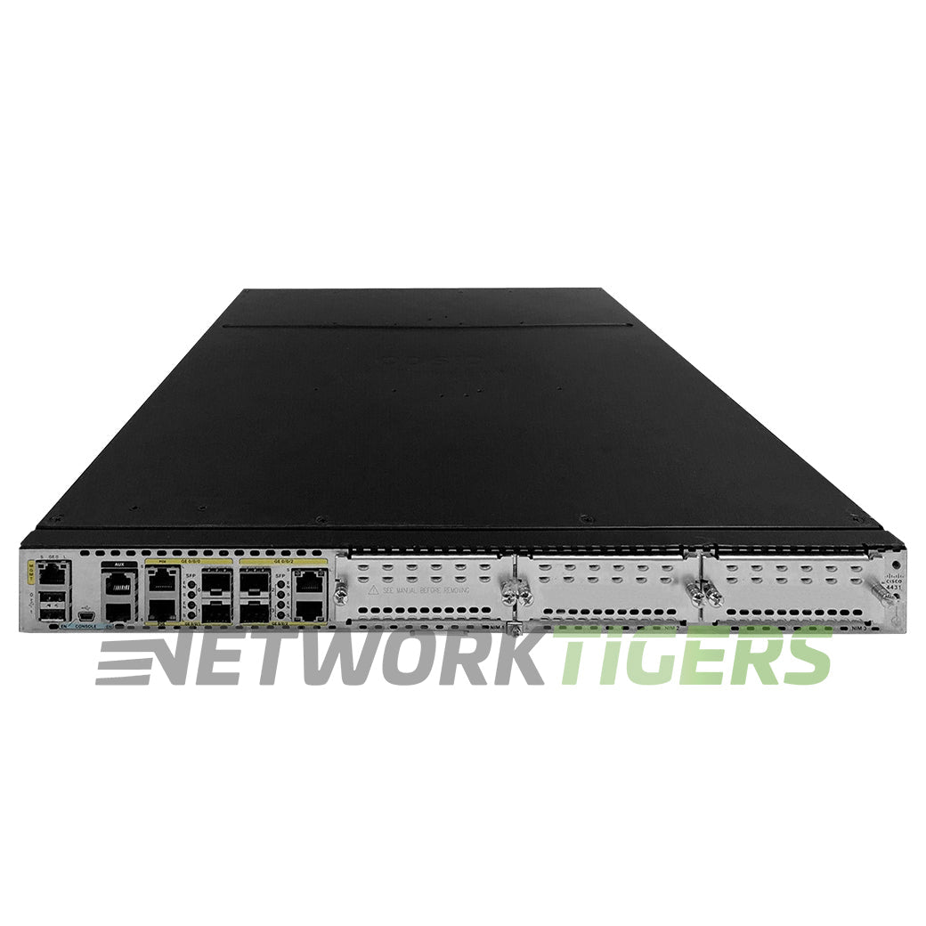 Cisco ISR4431/K9 4x 1GB RJ45 4x 1GB SFP 3x NIM Slot 1x ISC Slot Router