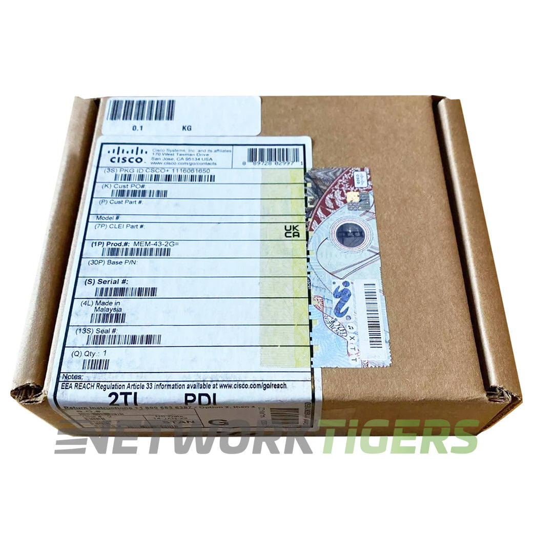 NEW Cisco MEM-4300-2G ISR 4000 Series Router 2G DRAM (1 DIMM) Memory
