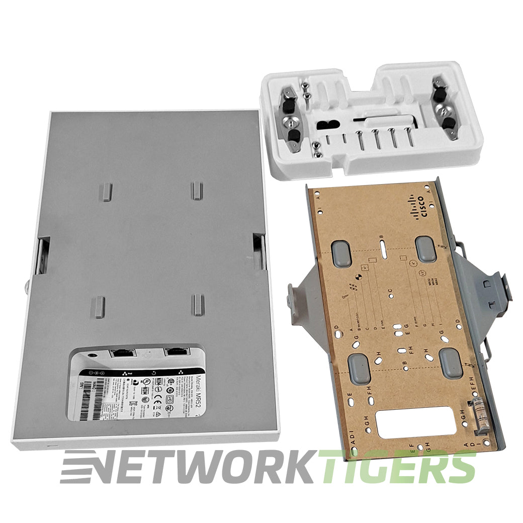 Cisco Meraki MR52-HW Wi-Fi 5 802.11ac Internal Antenna Unclaimed WAP w/ Mounts