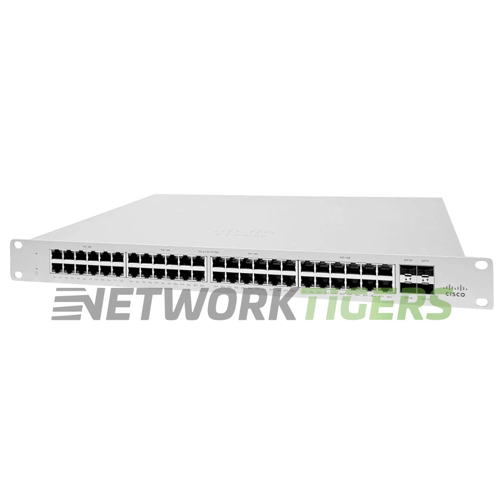 Cisco MS130-48P-HW Meraki 48x 1GB PoE+ RJ45 4x 1GB SFP Unclaimed Switch