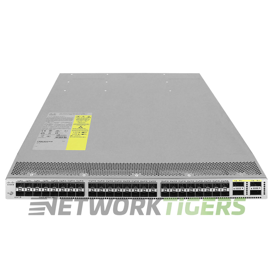 Cisco N3K-C3064-X-BD-L3 48x 10GB SFP+ 4x 40GB QSFP+ Front-to-Back Air DC Switch