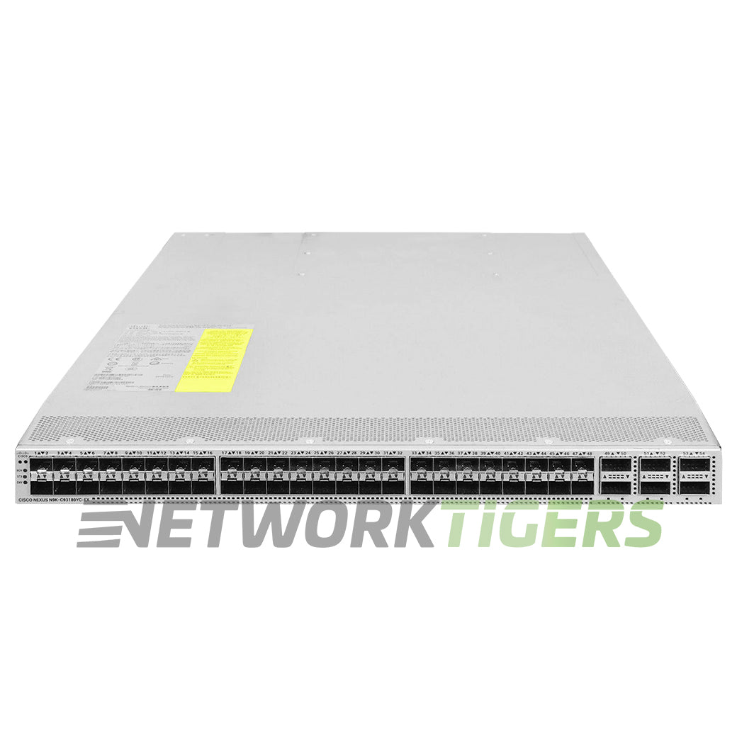 NEW Cisco N9K-C93180YC-EX-24 24x 25GB SFP28 6x 100GB QSFP28 F-B Airflow Switch