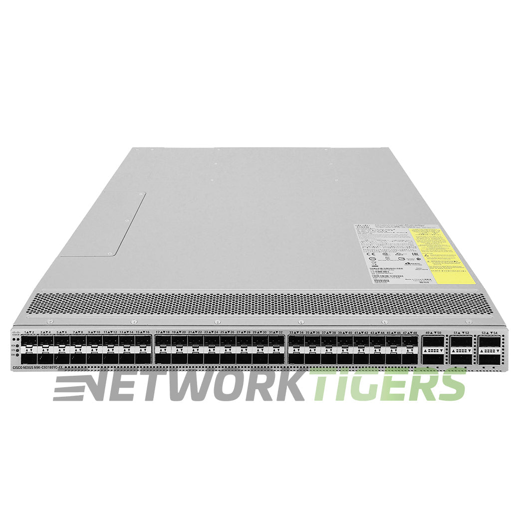 Cisco N9K-C93180YC-FX3 48x 25GB SFP28 6x 100GB QSFP28 F-B Air Switch