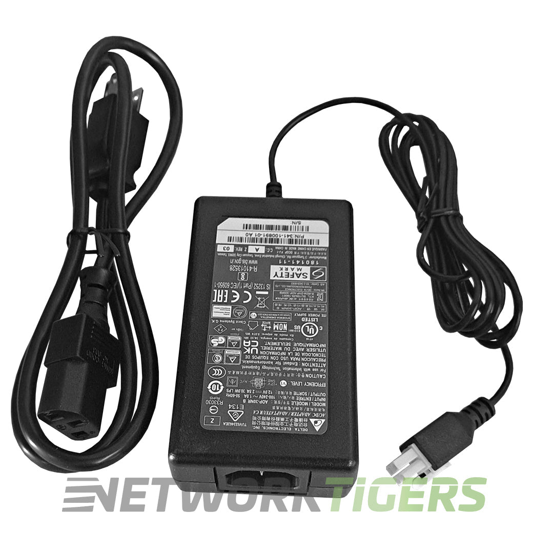 Cisco PWR-30W-I-AC ISR 1000/1100 341-100891-01 12V 2.5A 30W Power Adapter