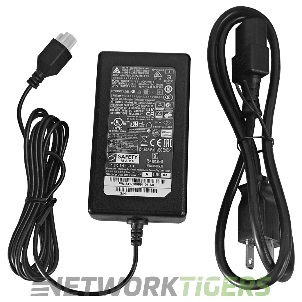 Cisco PWR-30W-I-AC ISR 1000/1100 341-100891-01 12V 2.5A 30W Power Adapter