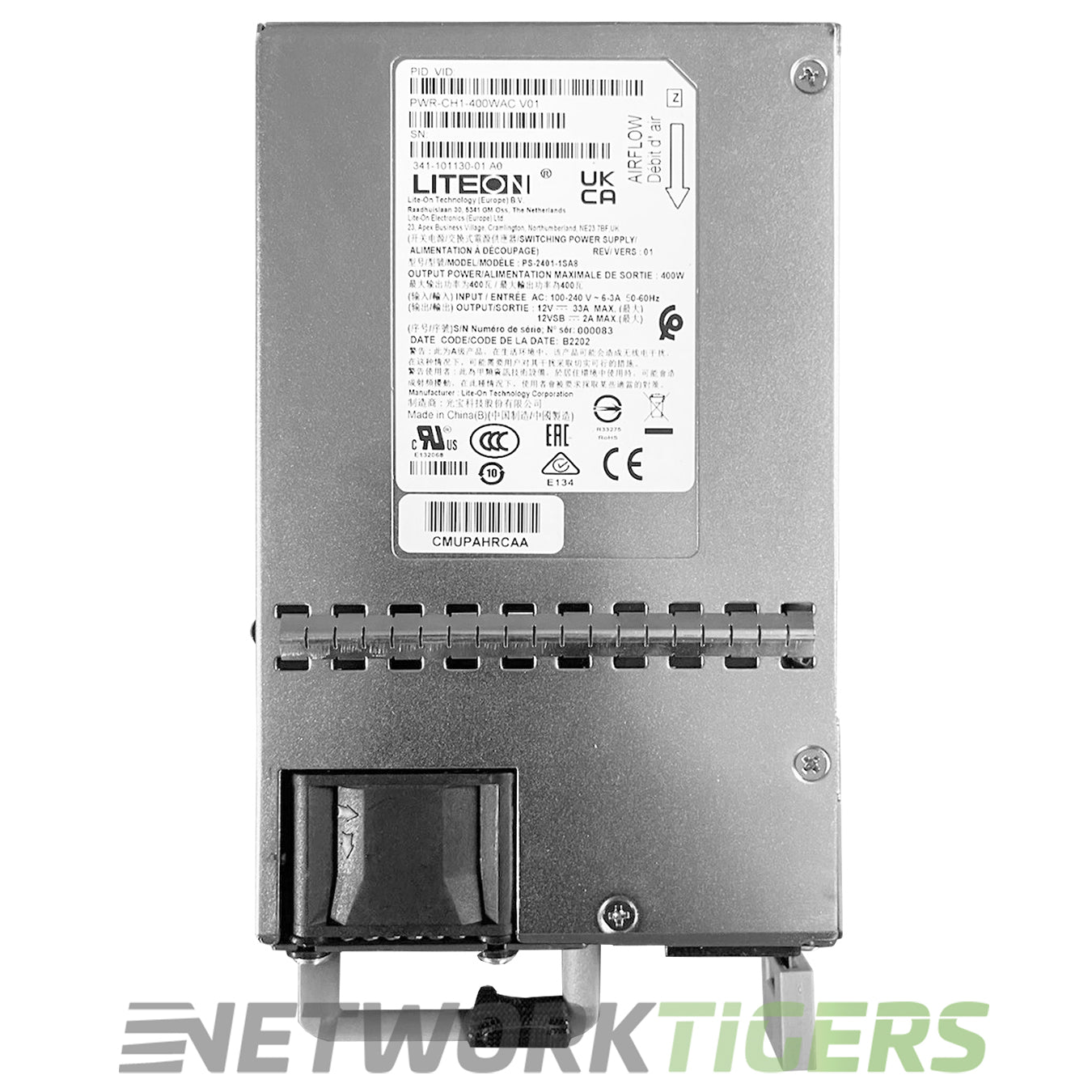 Cisco PWR-CH1-400WAC Catalyst 8500 Series 400W AC Edge Platform Power Supply