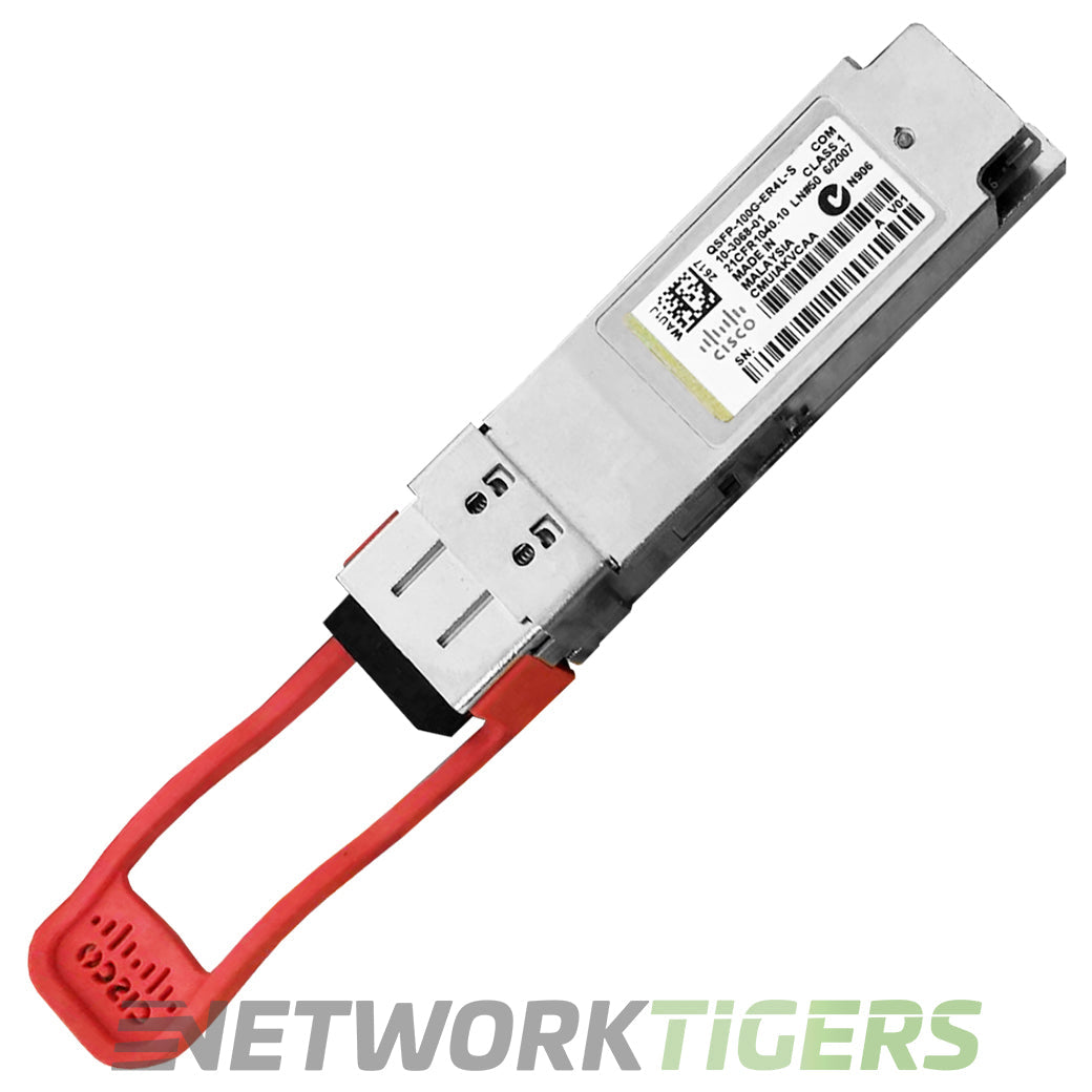 NEW Cisco QSFP-100G-ER4L-S 100GB BASE-ER4 1309nm SMF LC QSFP28 Transceiver