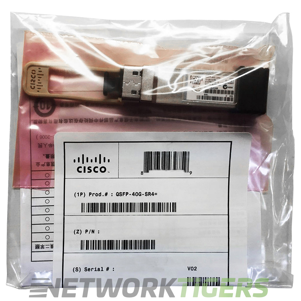 NEW Cisco QSFP-40G-SR4-S 40GB BASE-SR4 850nm MMF QSFP+ Transceiver