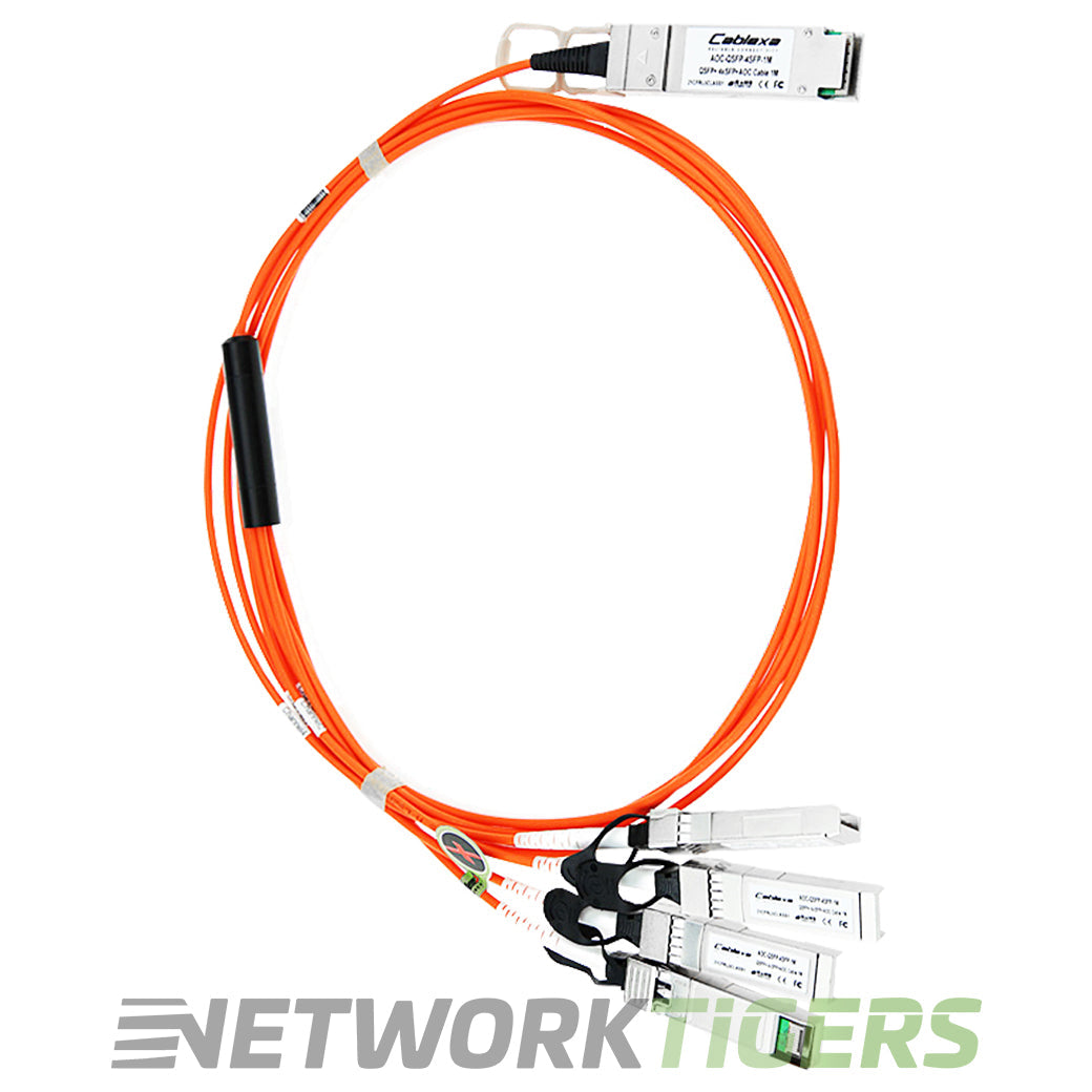 NEW Cisco QSFP-4X10G-AOC3M 3m 1x 40GB QSFP+ to 4x 10GB SFP+ Breakout Cable