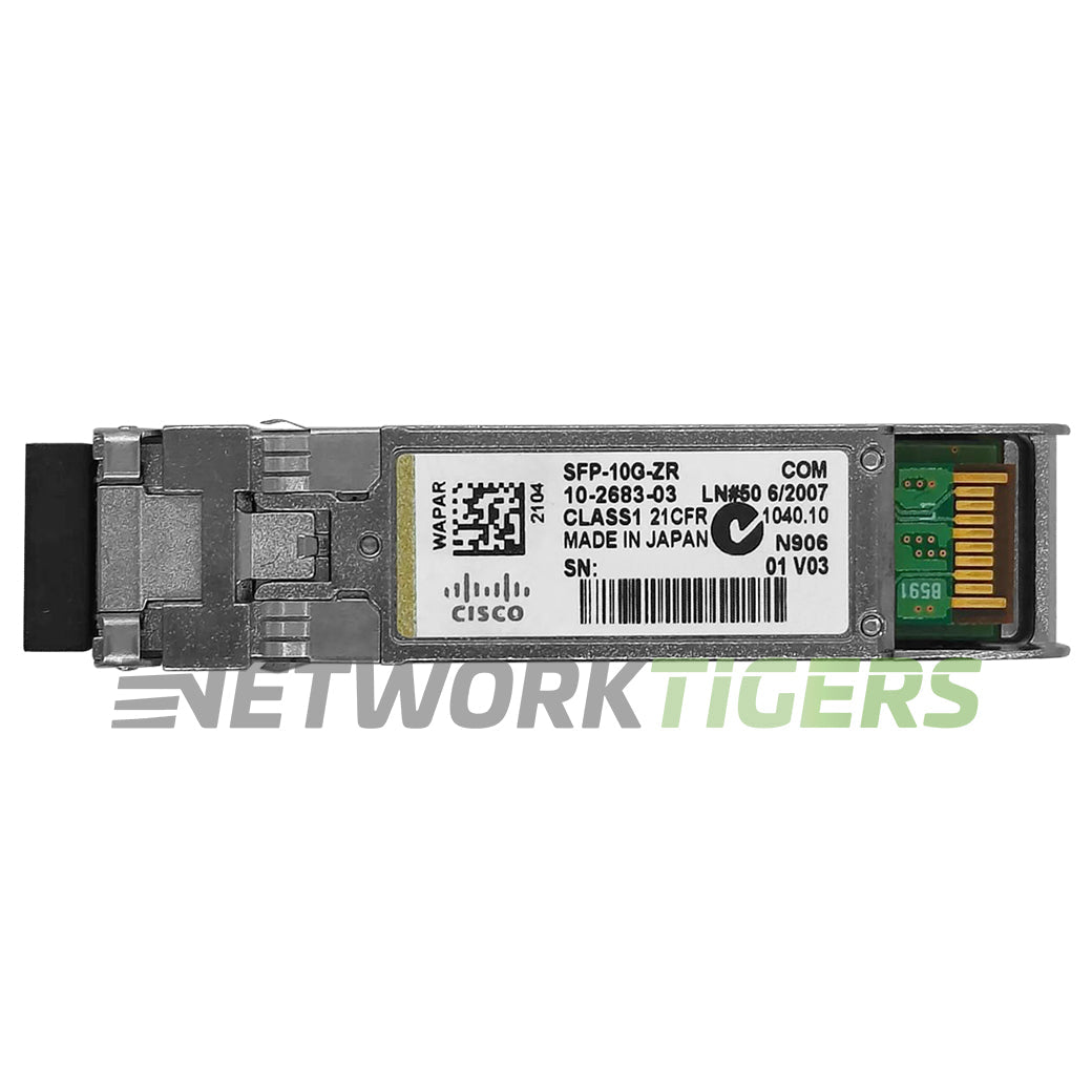 NEW Cisco SFP-10G-ZR 10GB BASE-ZR 1550nm SMF Duplex LC 80km SFP+ Transceiver