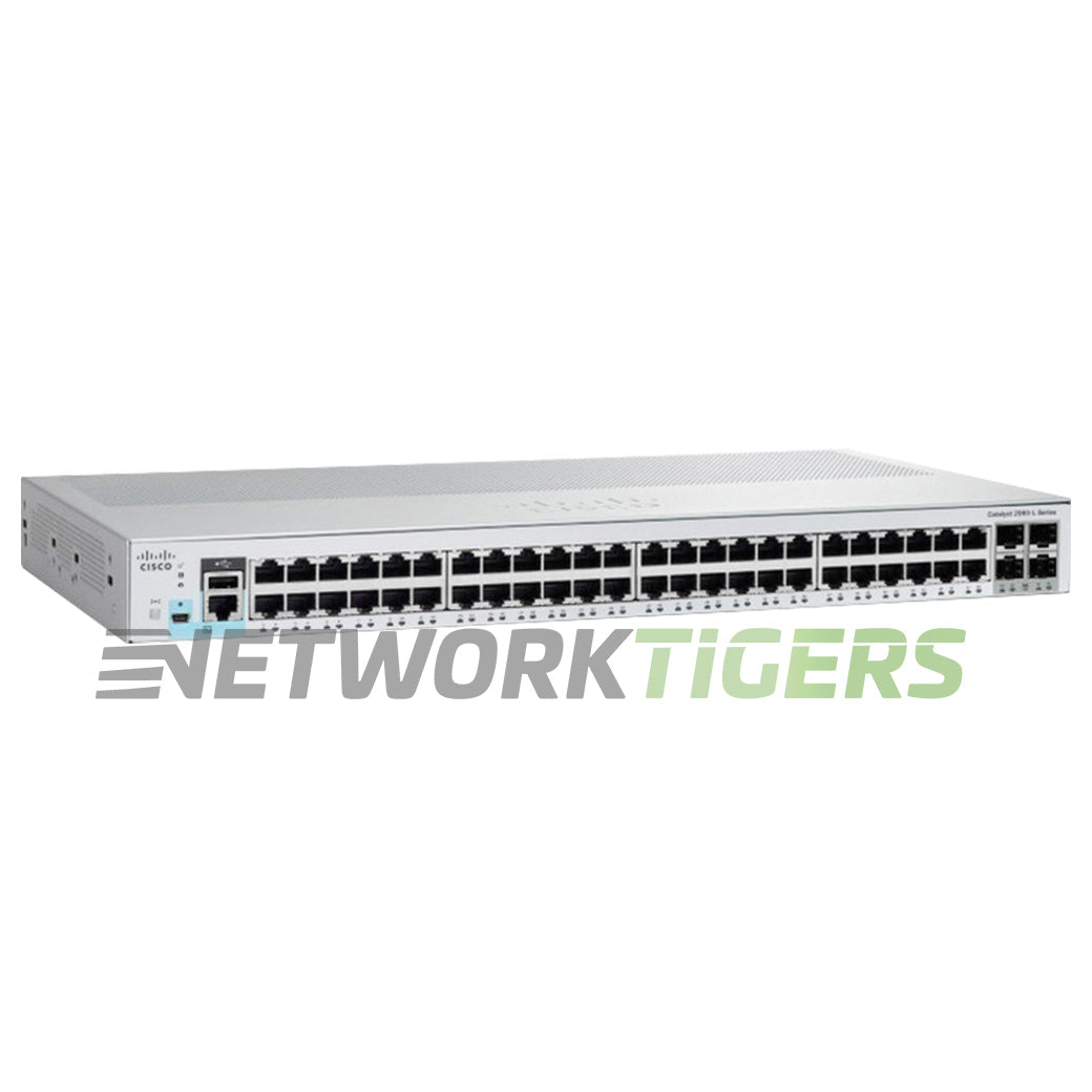 NEW Cisco WS-C2960L-48TS-LL 48x 1GB RJ45 4x 1GB SFP Switch