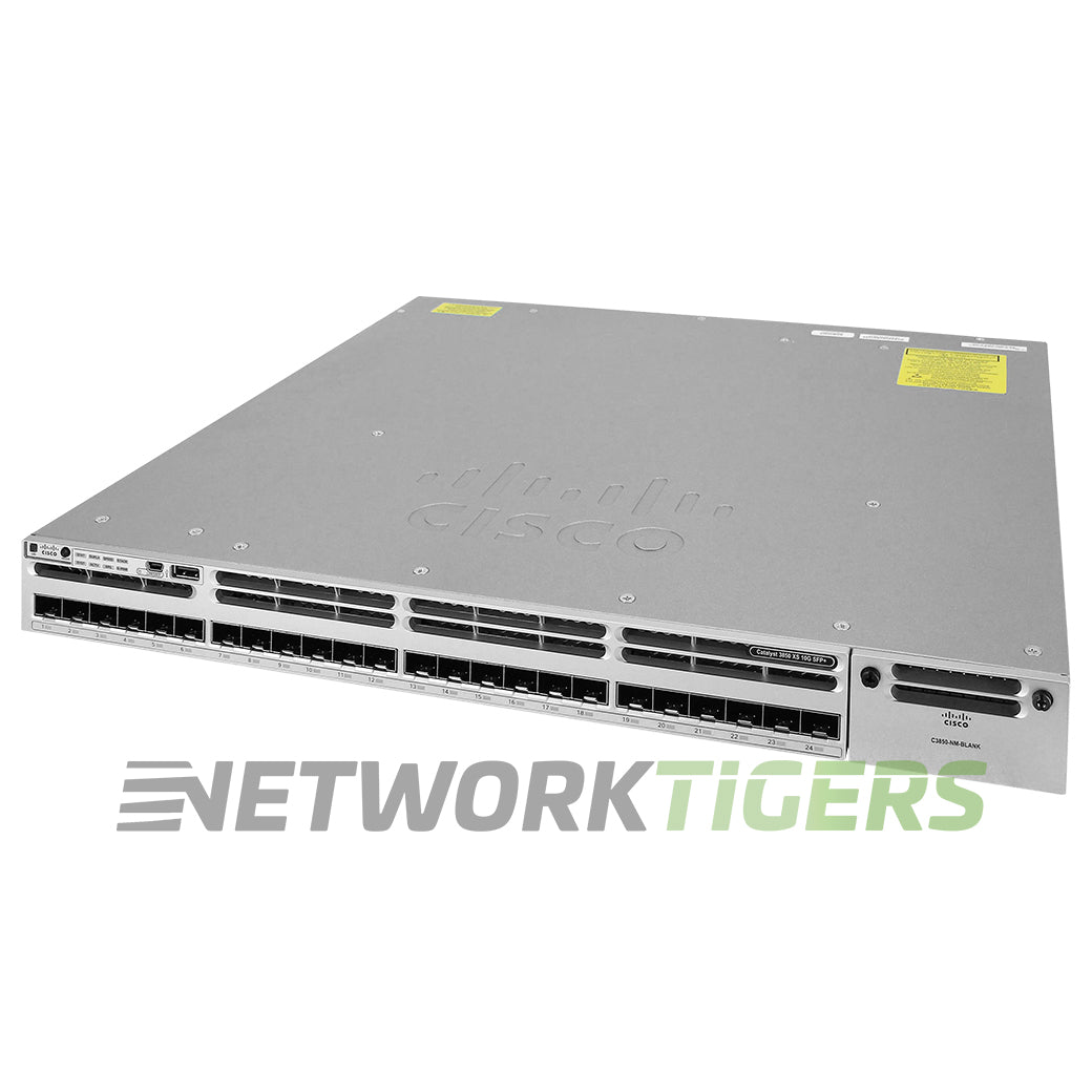 Cisco WS-C3850-24S-E Catalyst 3850 24x 1GB SFP 1x Free Module Slot Switch