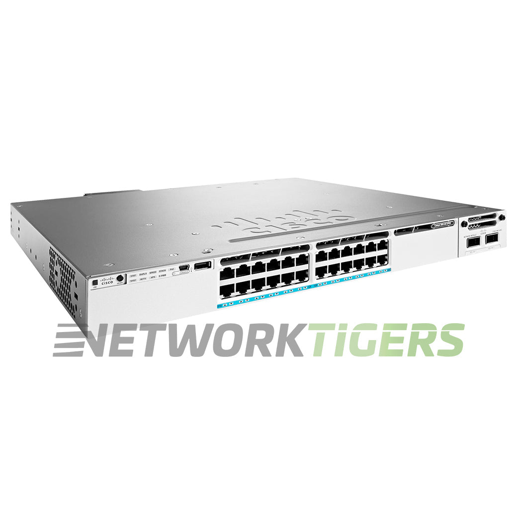 Cisco WS-C3850-24XU-E Catalyst 3850 24x MultiGB UPoE RJ45 1x Module Slot Switch