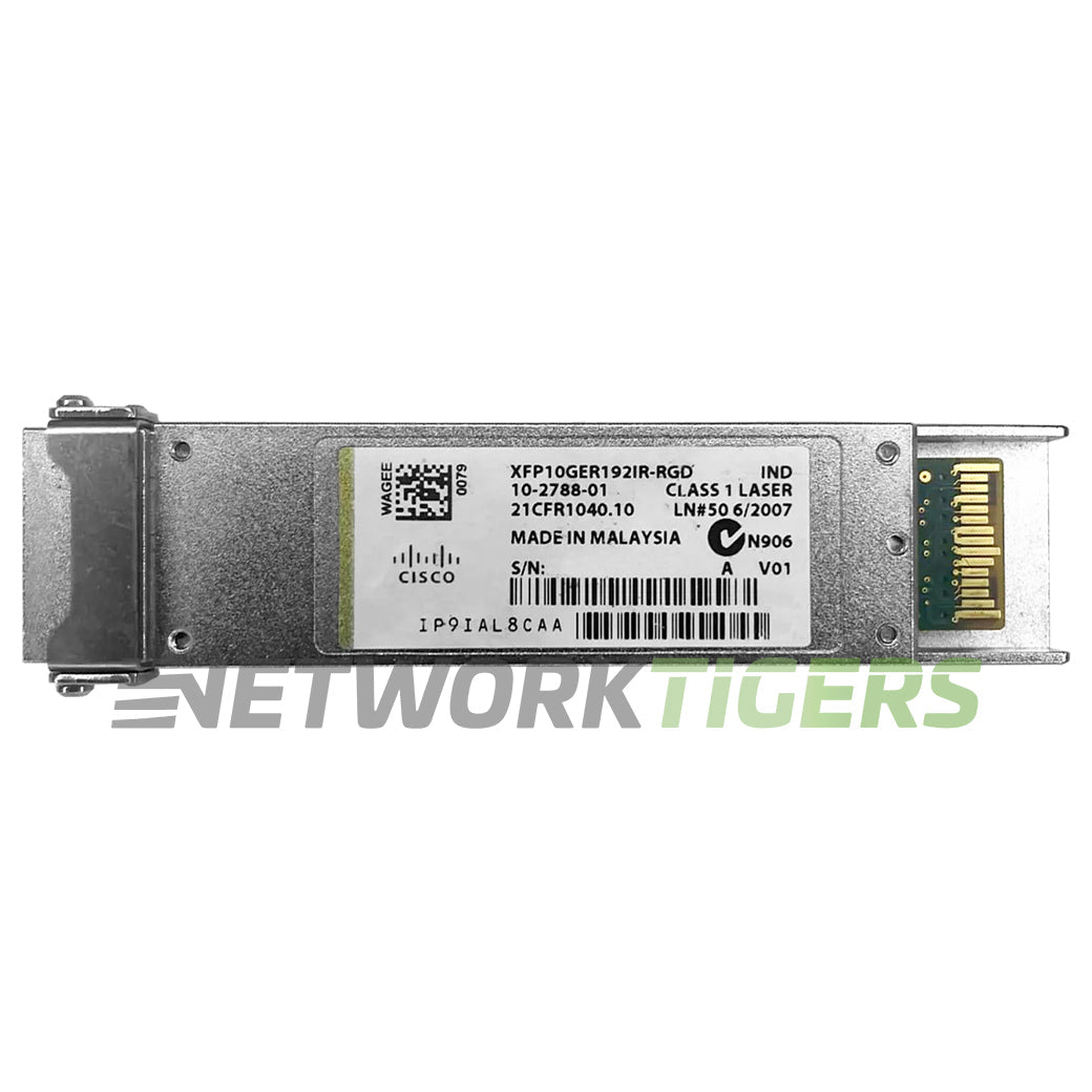 Cisco XFP10GER192IR-RGD 10GB BASE-ER/-EW OC-192/STM-64 IR-2 SMF POS XFP