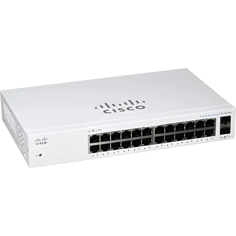 Cisco CBS110-24T-NA 24-Port Gigabit Unmanaged Switch 2x SFP 48Gbps - Refurbished