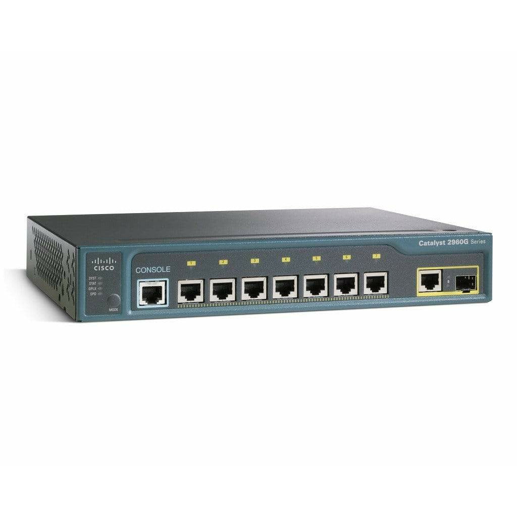 Cisco Catalyst 2960 8 Port Gigabit + 1 T/SFP LAN Base Switch - WS-C2960G-8TC-L