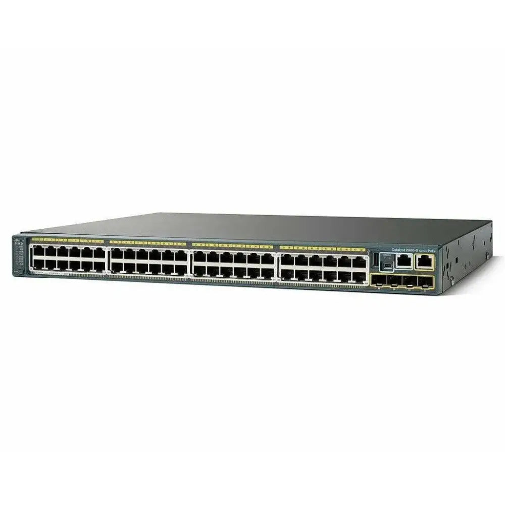 Cisco Catalyst 2960X 48-Port PoE+ Gigabit Managed Switch WS-C2960X-48LPS-L - Refurbished