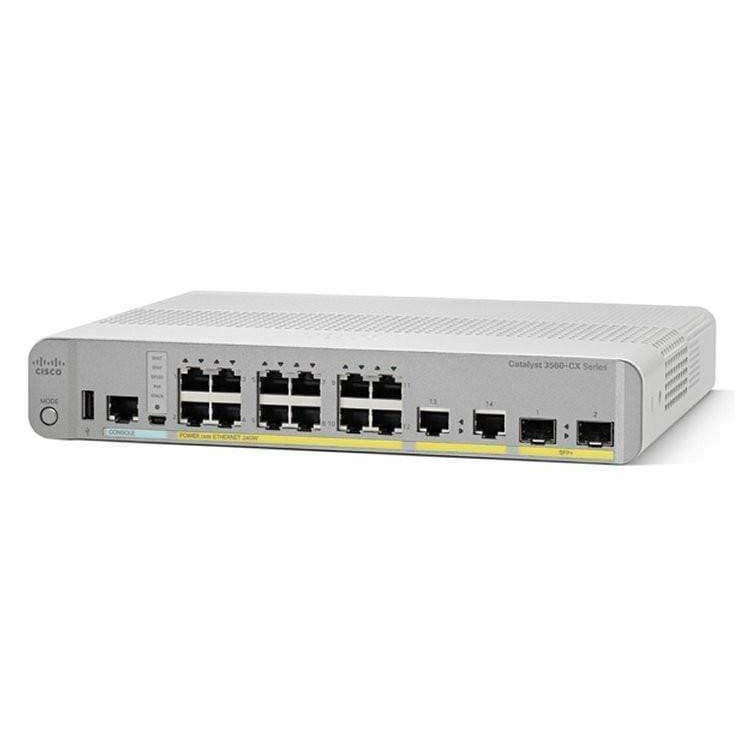 Cisco Catalyst 3560 12 Port Gigabit Switch POE - WS-C3560CX-12PD-S