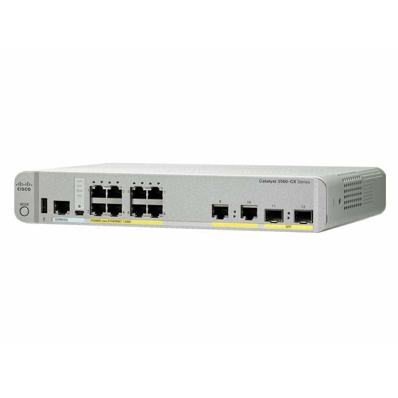 Cisco Catalyst 3560 8 Port Gigabit Switch POE - WS-C3560CX-8PC-S