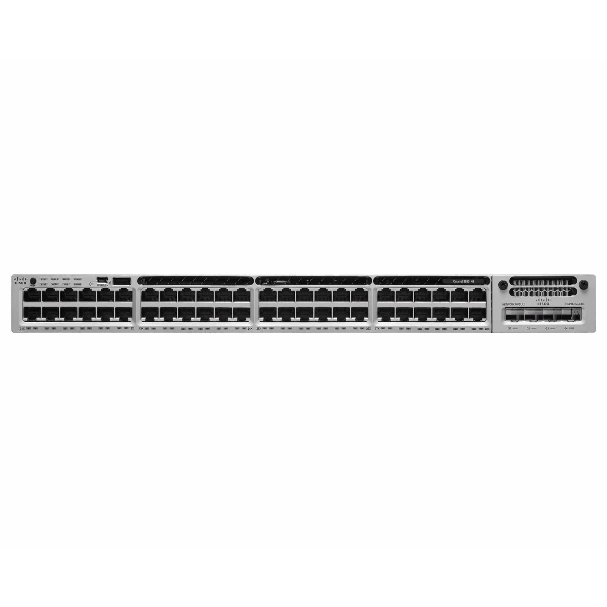 WS-C3850-48F-x - Cisco Catalyst 3850 Series 48-Port Gigabit Switch with Full PoE+