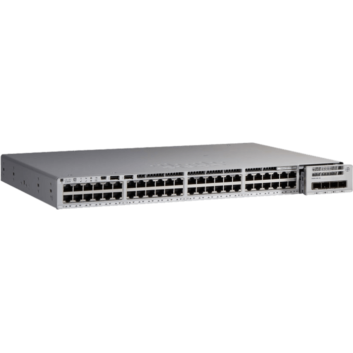 C9200-48PL-E - Cisco Catalyst 9200 Series Switch with 48 ports gigabit ethernet, Partial PoE+, Modular Uplink, Network Essentials license