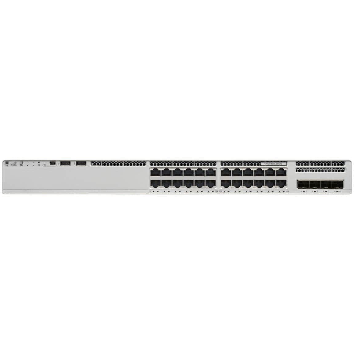 C9200L-24T-4G-A - Cisco Catalyst 9200 Series Switch with 24 ports gigabit ethernet, Data Only, 4x 1 gigabit SFP fixed uplink, Network Advantage license