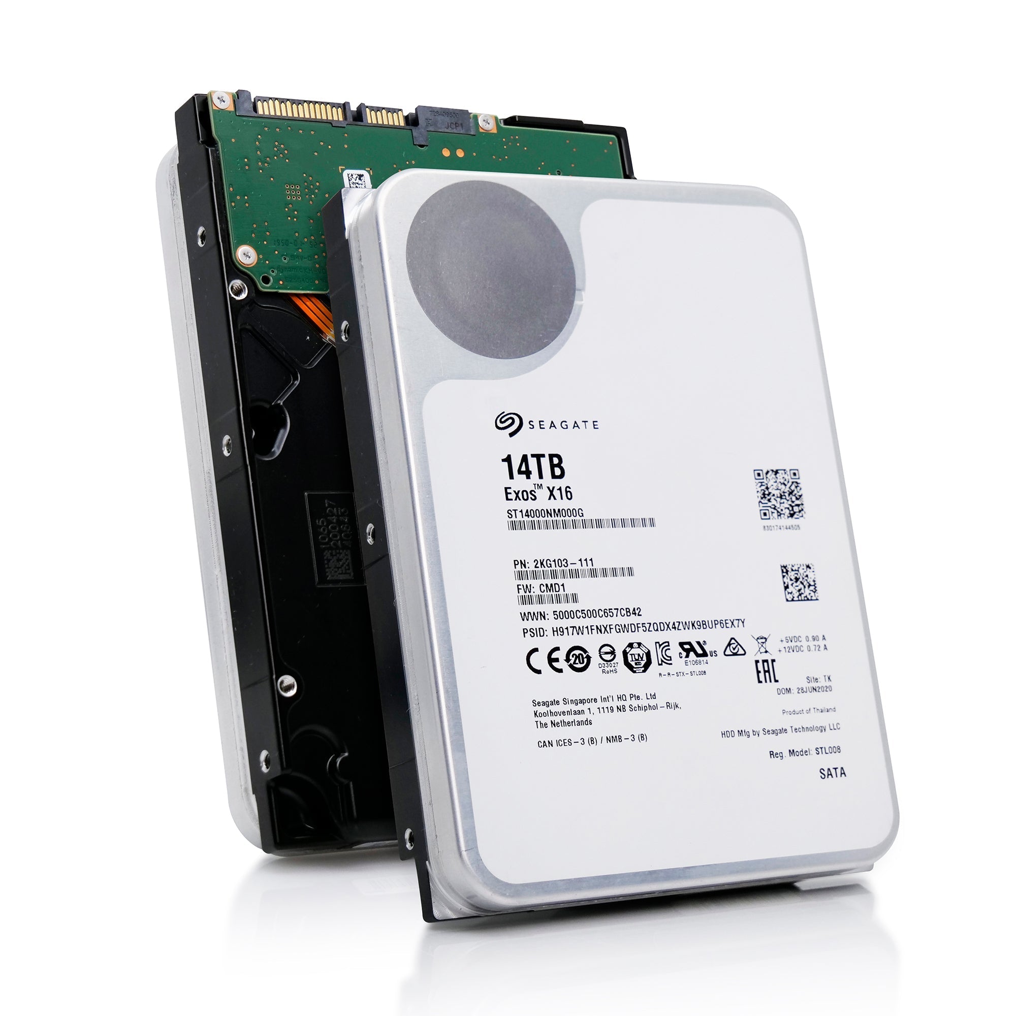 Seagate Exos X16 ST14000NM000G 14TB 7.2K RPM SATA 6Gb/s 512e 3.5in Hard Drive
