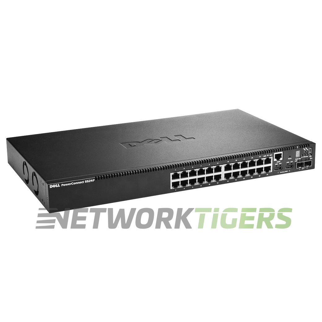 NEW Dell 5524P PowerConnect 5500 24x 1GB PoE RJ45 2x 10GB SFP+ Switch
