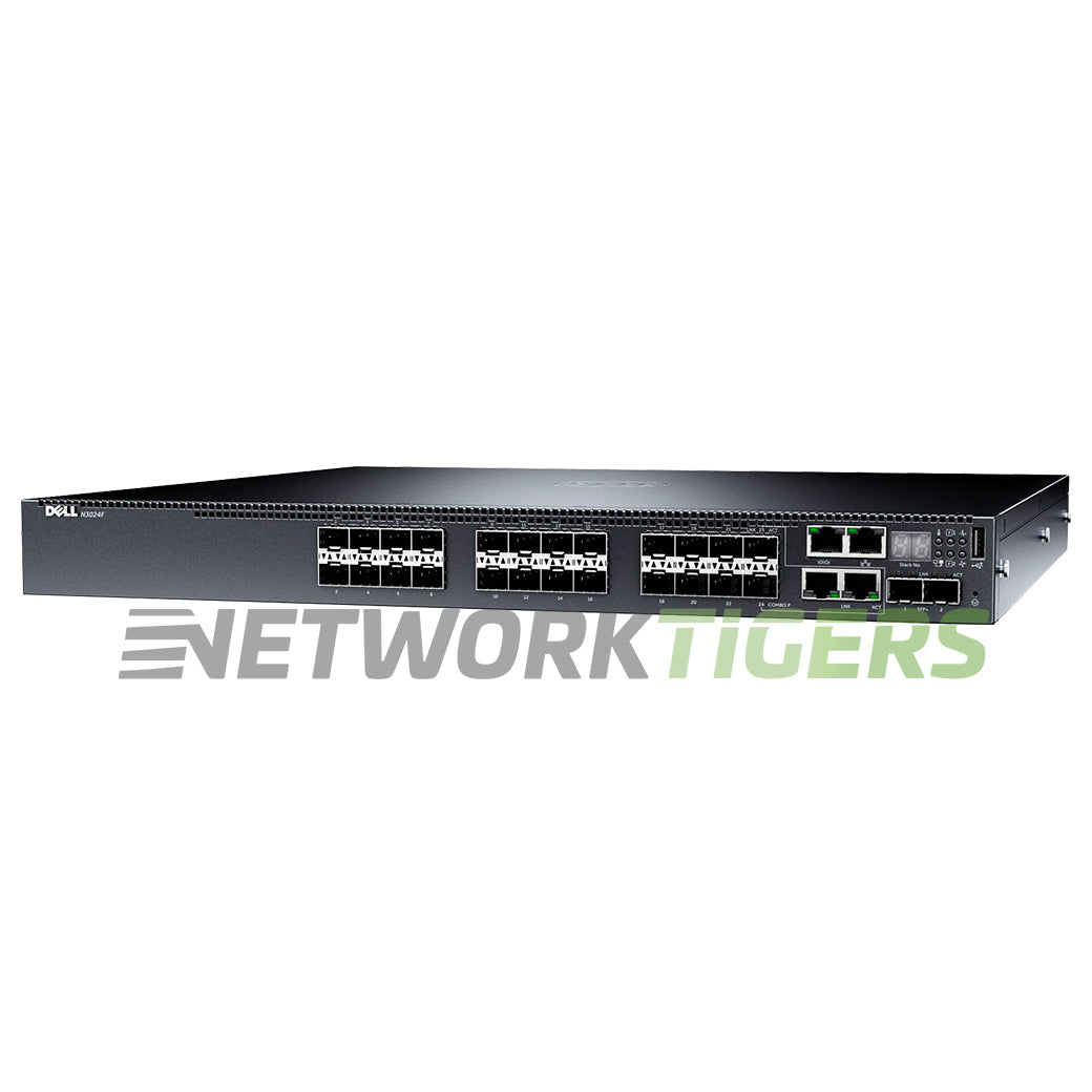 NEW Dell N3024EP-ON 24x 1GB (12x PoE+) RJ45 2x 10GB SFP+ 2x 1GB Combo Switch