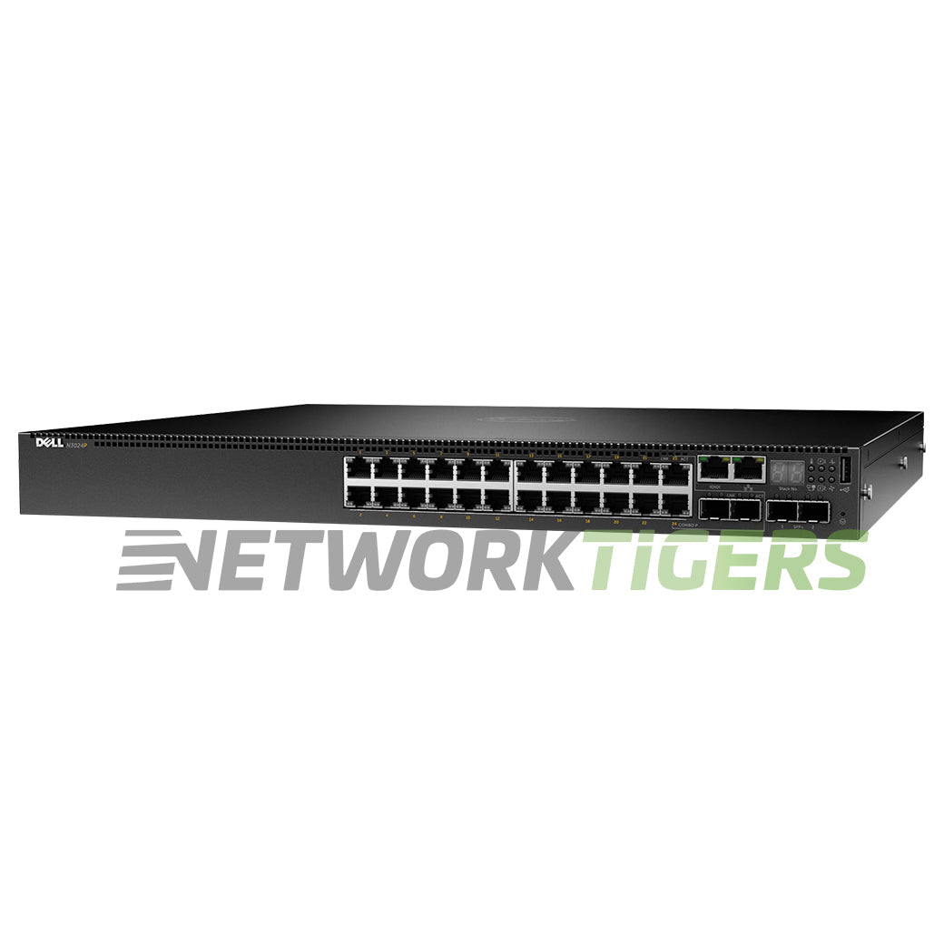 Dell N3024P 24x 1GB PoE (12 PoE+) RJ-45 2x 10GB SFP+ 2x 1GB Combo Switch