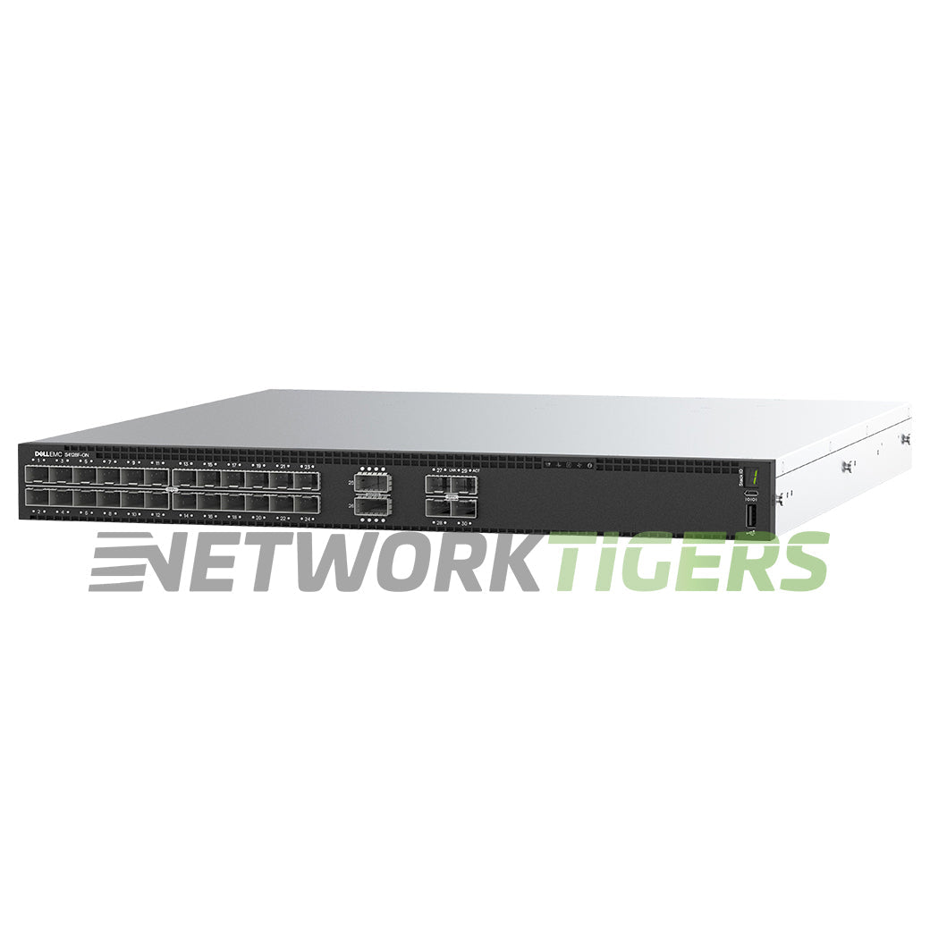 Dell S4128F-ON-RA 210-ALTF 28x 10GB SFP+ 2x 100GB QSFP28 B-F (No OS10) Switch