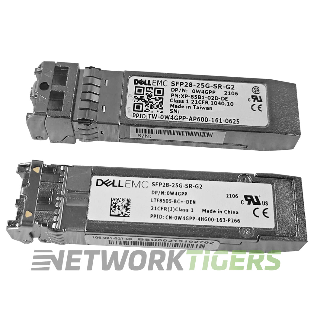 Dell SFP28-25G-SR-G2 W4GPP 25GB BASE-SR 850nm MMF SFP28 Transceiver