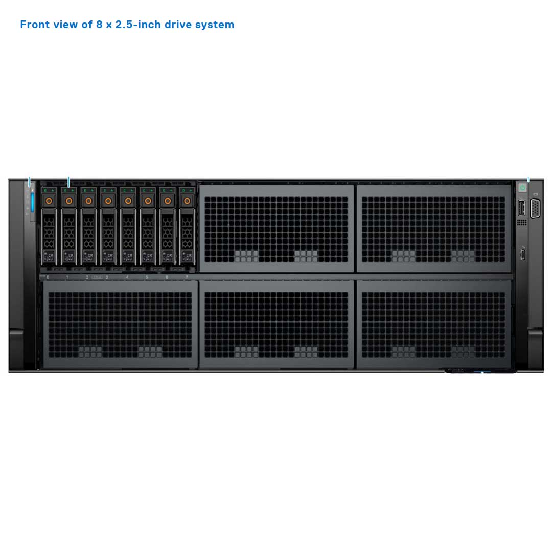 8x 2.5" NVMe Rack Chassis | Refurbished Dell PowerEdge R960