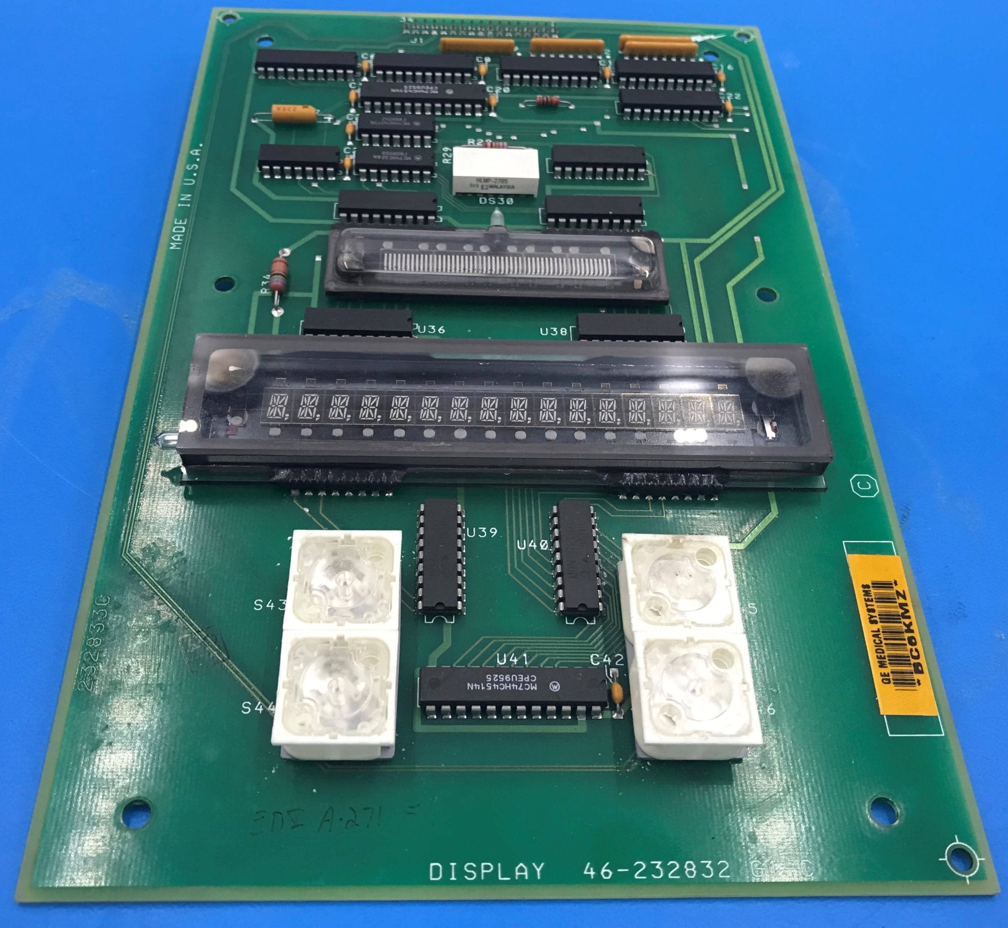 Display BOARD (46-232832 G1-C) GE AMX 4+