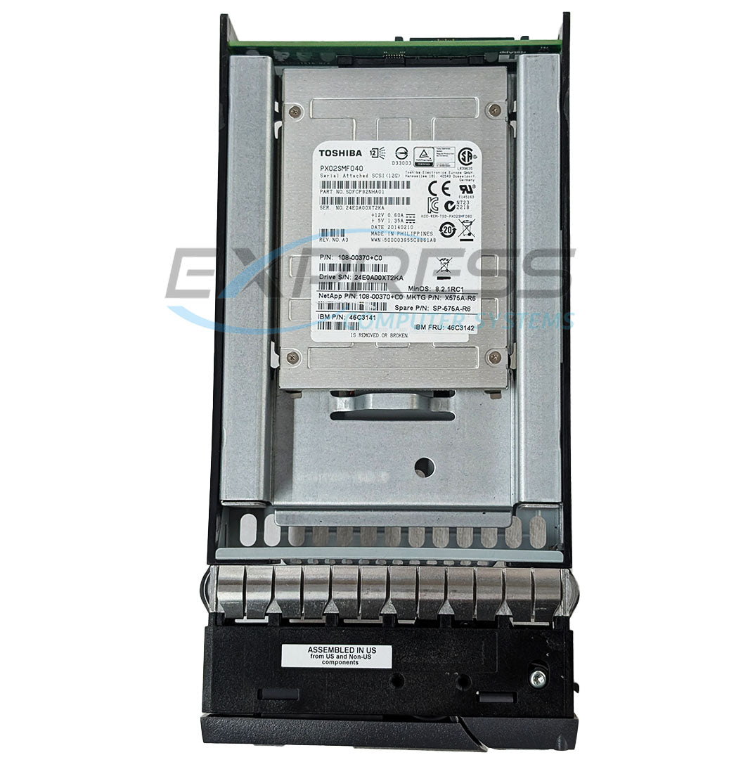 Netapp 2.5" 3.84TB SAS 12Gbps SSD (108-00650) w/ 3.5" Hyb Car | SP-364A