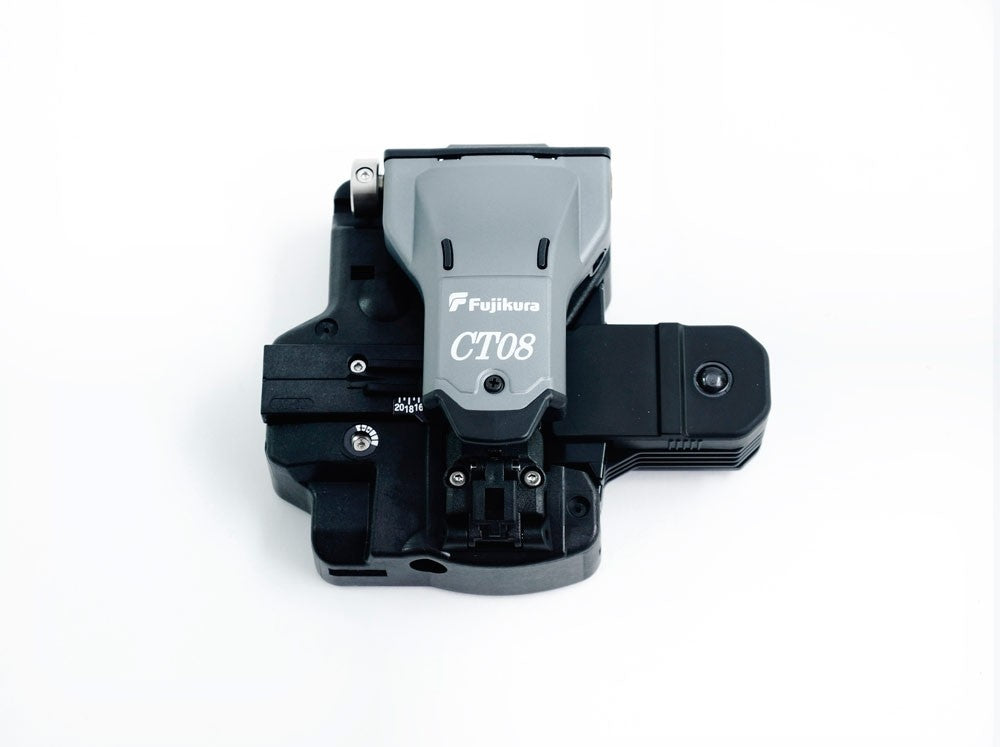 AFL CT08 Fiber Cleaver Including AD-50 Adapter Plate and CC-34 Case