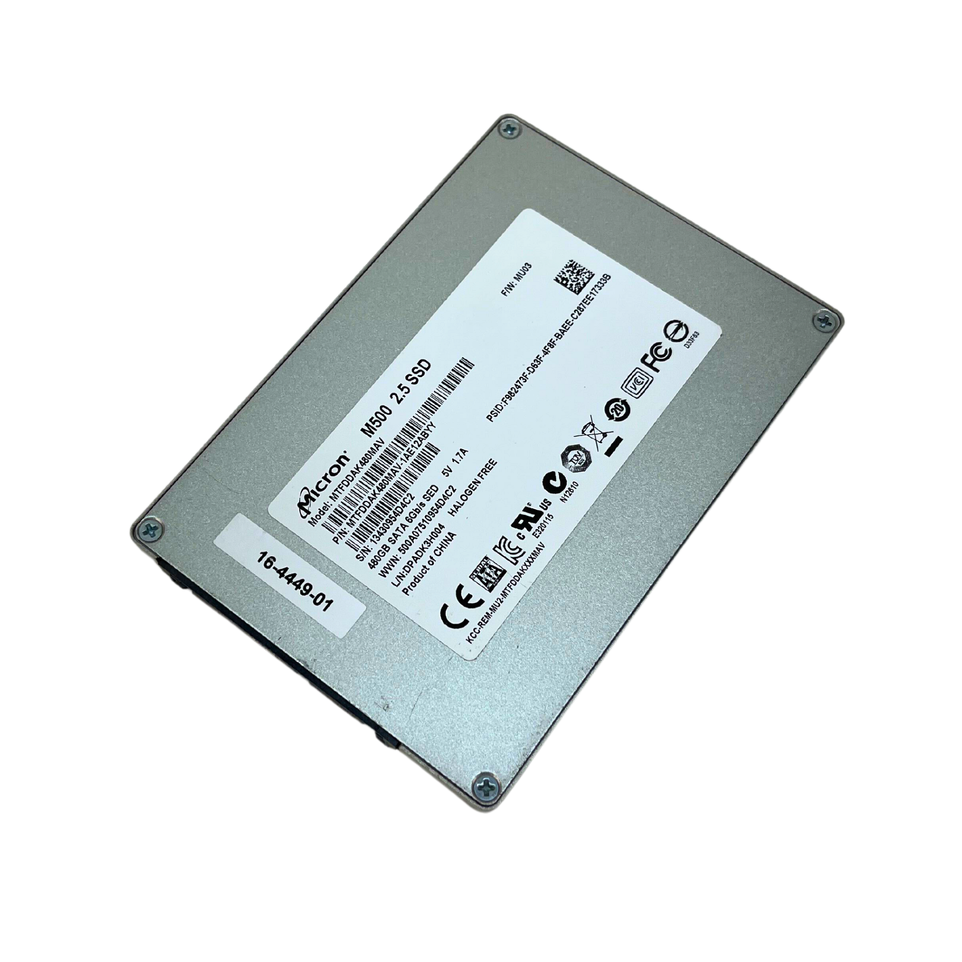 UCS Invicta Micron M500 480GB SATA 6Gb/s SSD Solid State Drive (MTFDDAK480MAV)